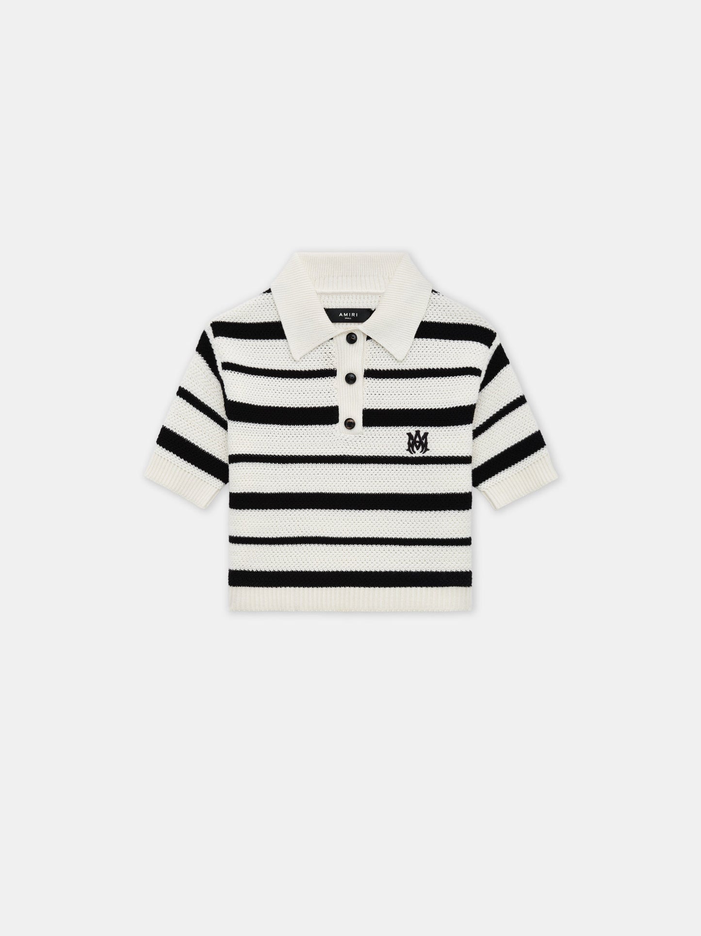 Ma Striped Polo - Black Alabaster | Amiri Featured