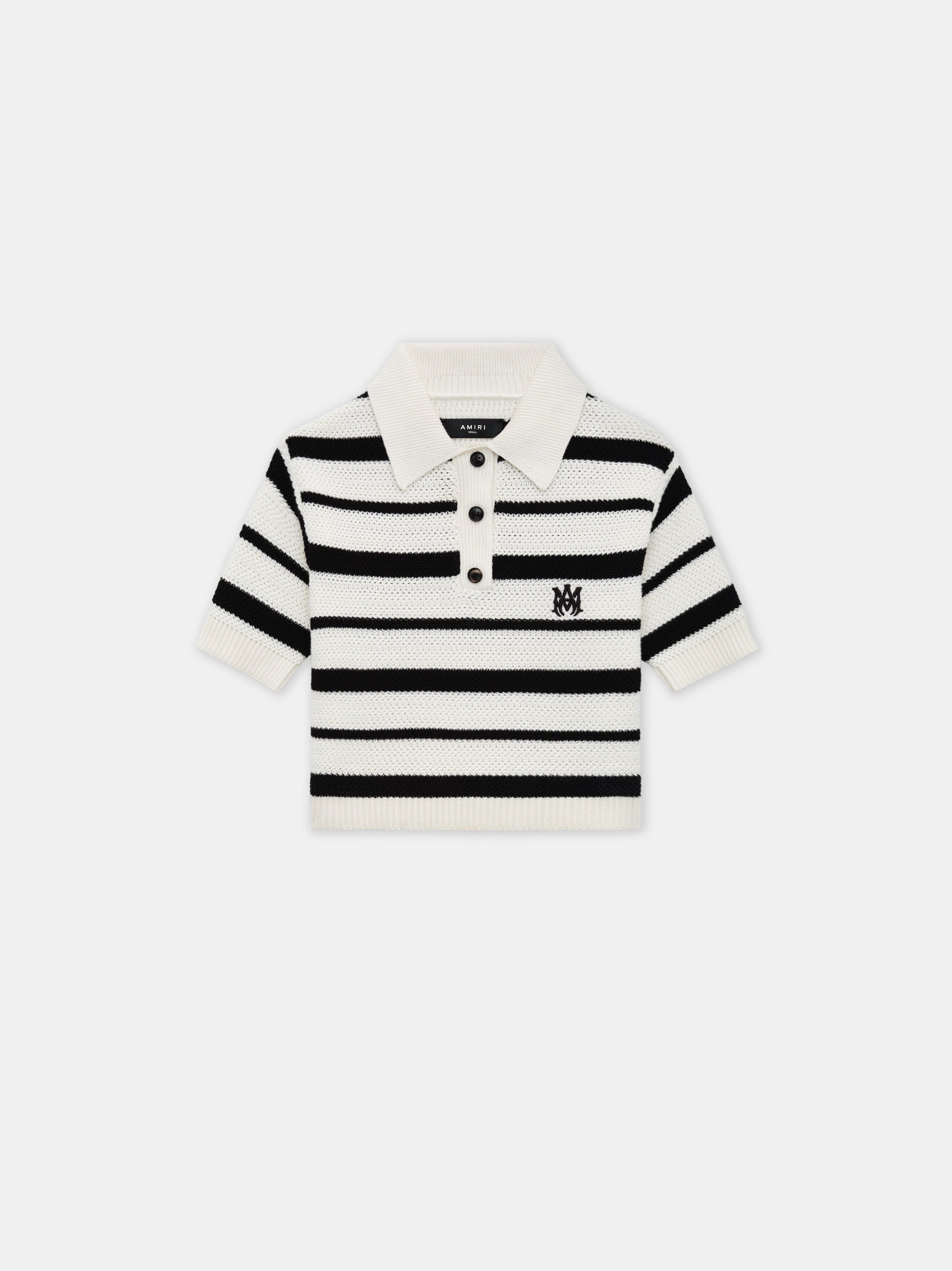 Ma Striped Polo - Black Alabaster | Amiri Featured