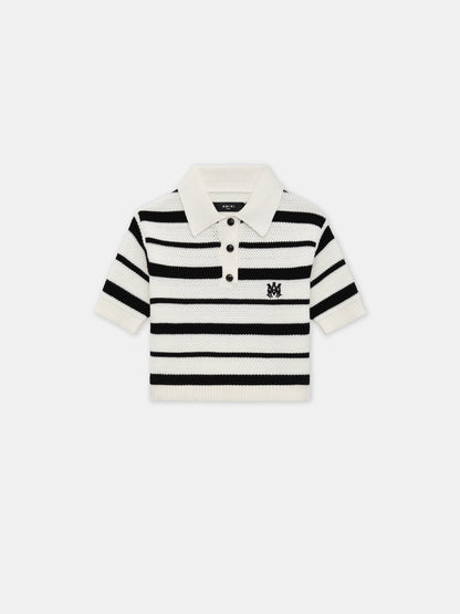 Ma Striped Polo - Black Alabaster | Amiri Featured