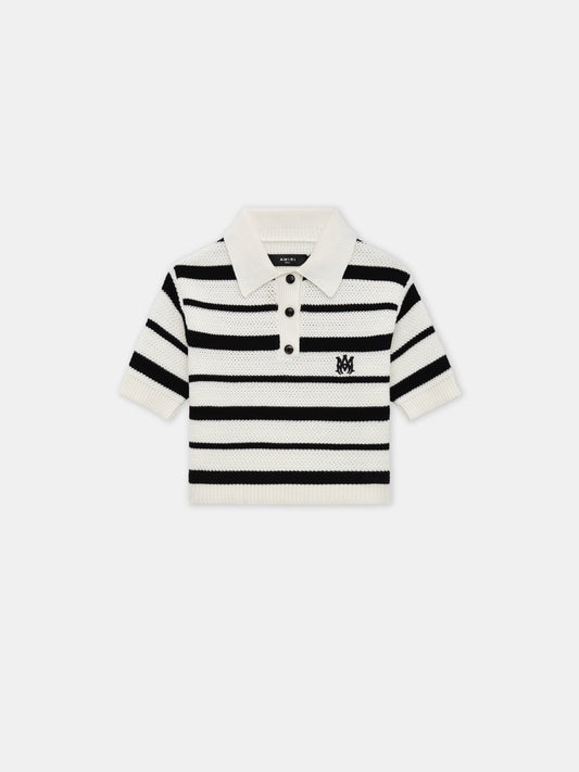 Ma Striped Polo - Black Alabaster | Amiri Featured