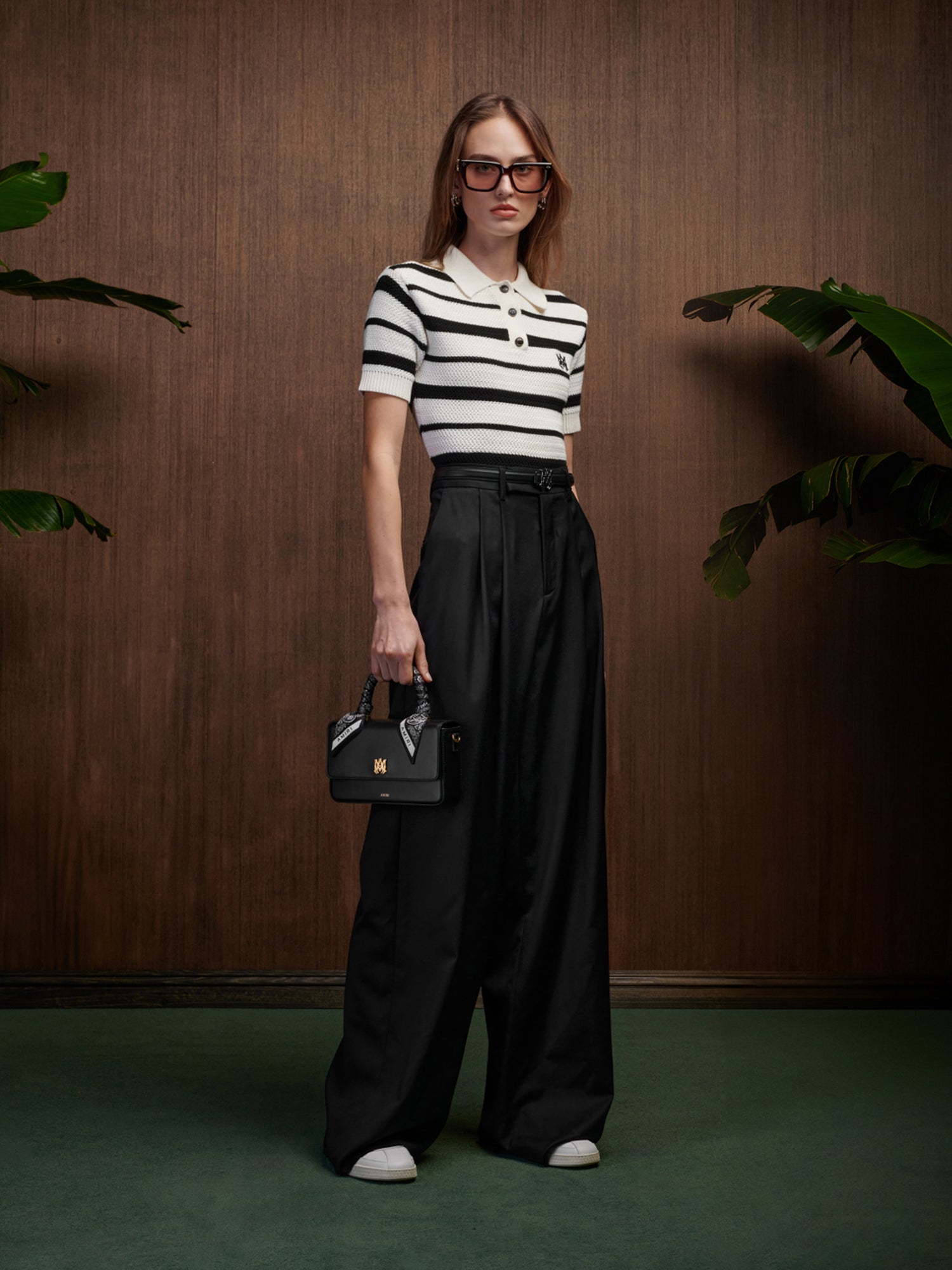 Ma Striped Polo - Black Alabaster | Amiri Featured