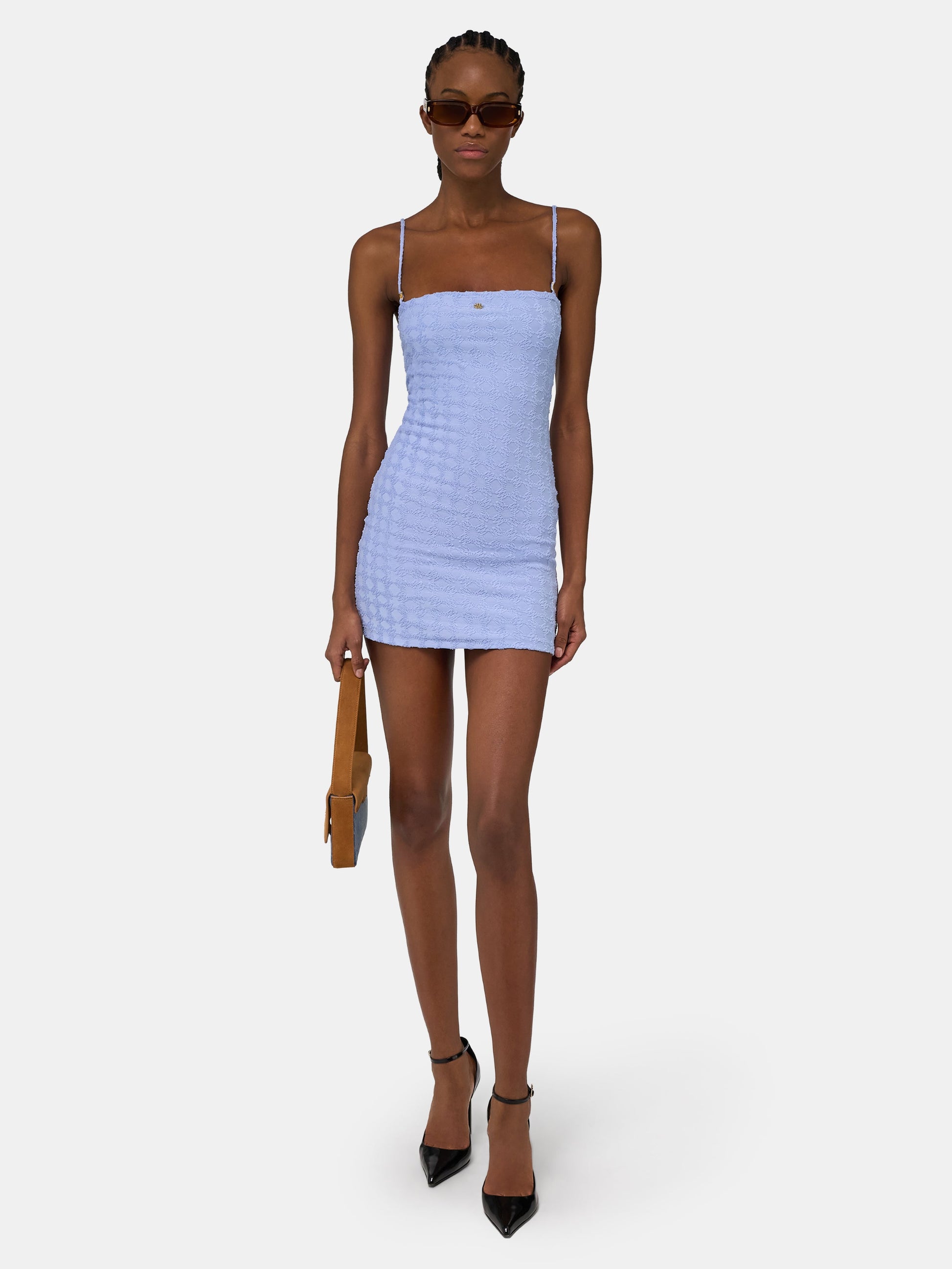 Ma Quad Toweling Dress - Skyline Blue | Amiri Online