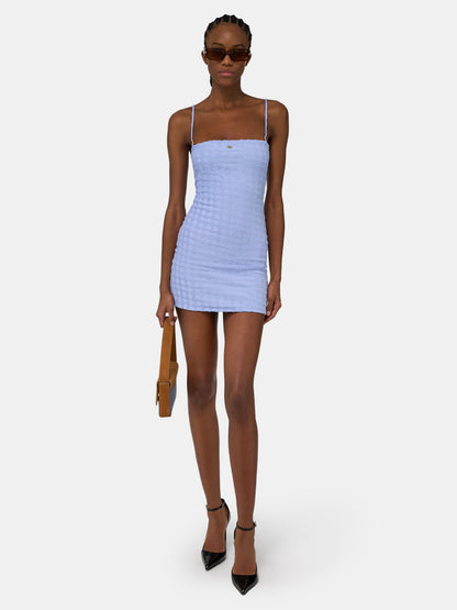Ma Quad Toweling Dress - Skyline Blue | Amiri Online
