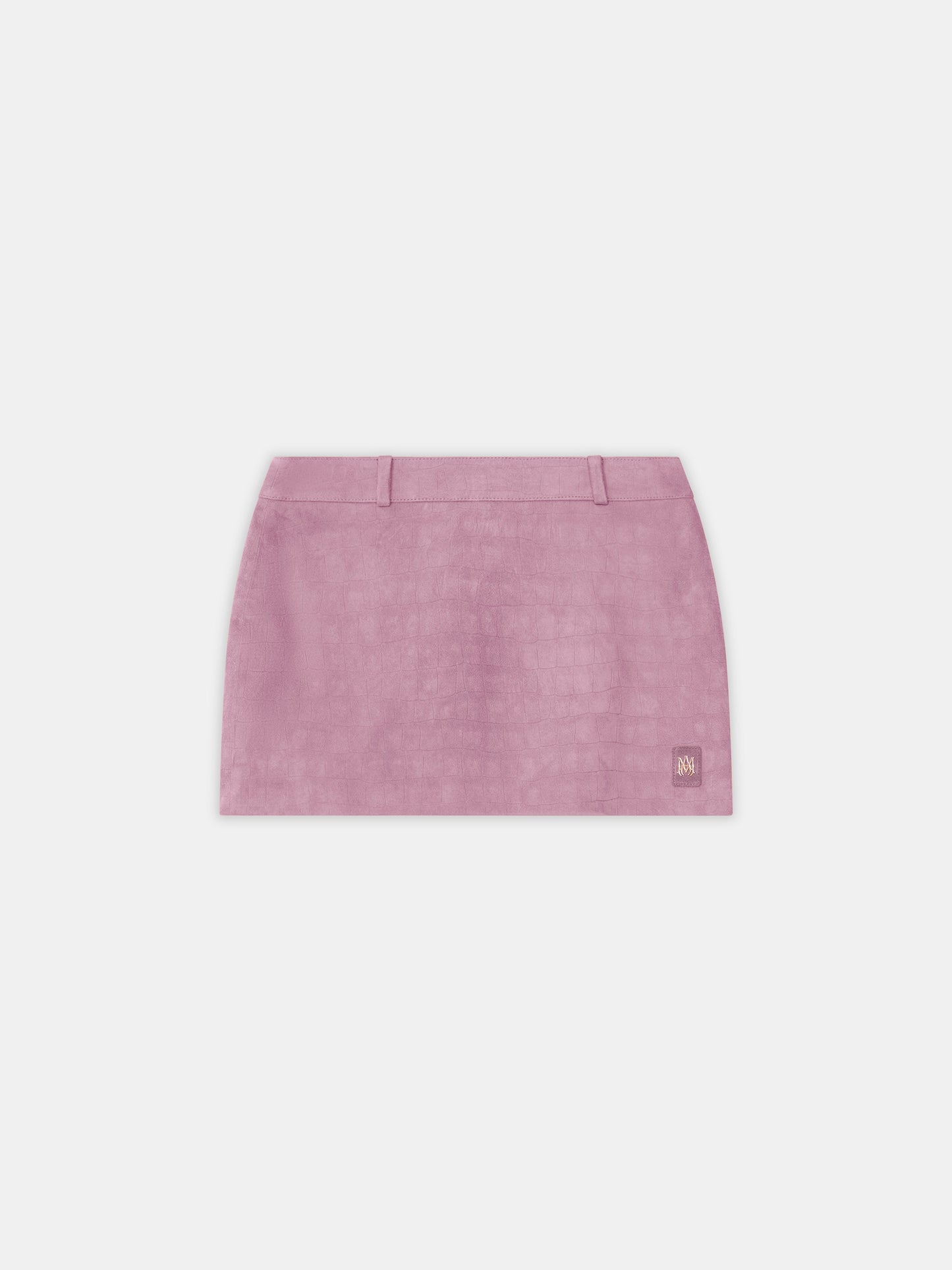 Croc Suede Mini Skirt - Dusk | Amiri Value