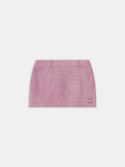 Croc Suede Mini Skirt - Dusk | Amiri Value
