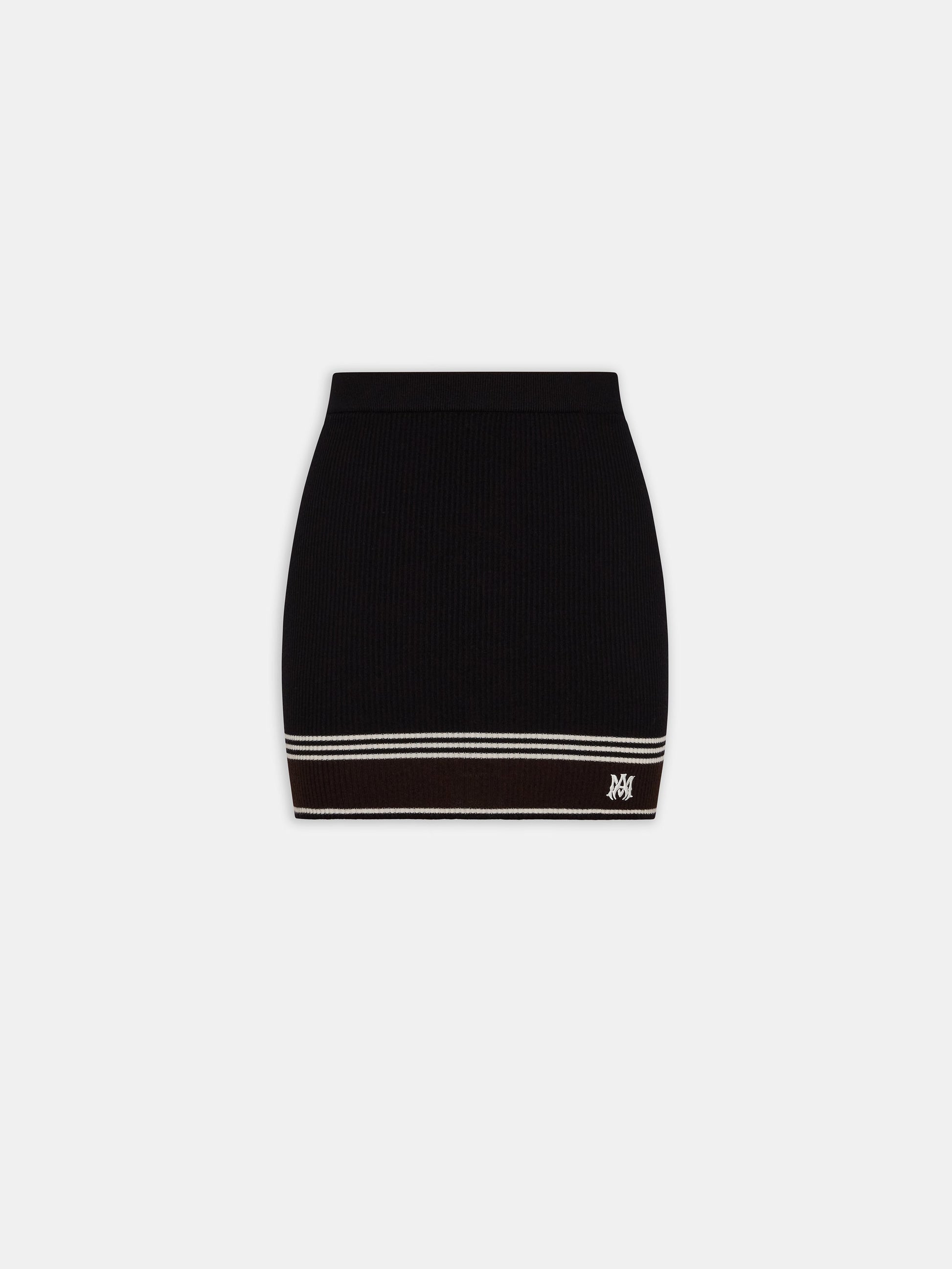 Ma Stripe Mini Skirt - Black | Amiri Budget Friendly