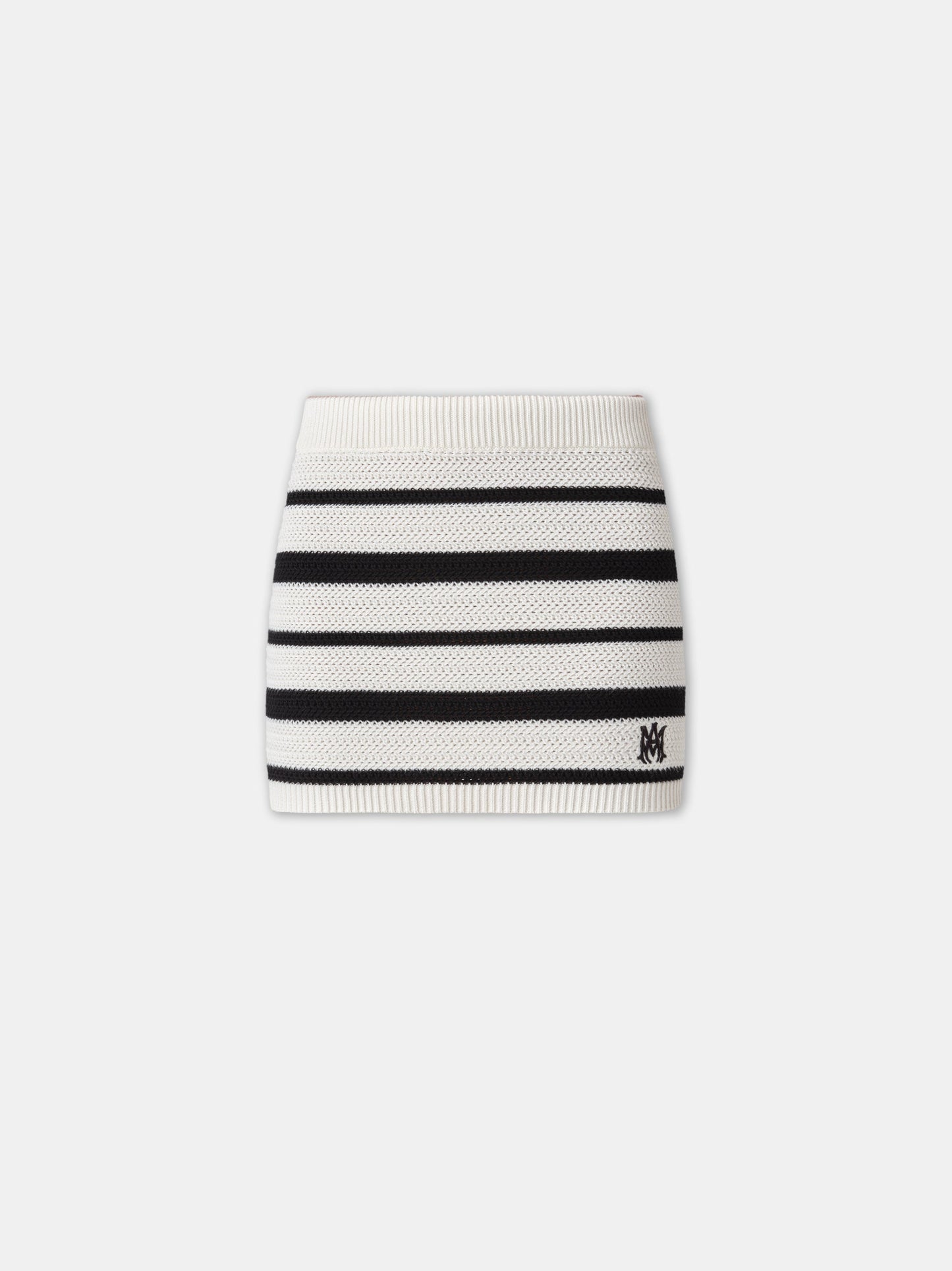 Ma Striped Mini Skirt - Black Alabaster | Amiri Great Deal