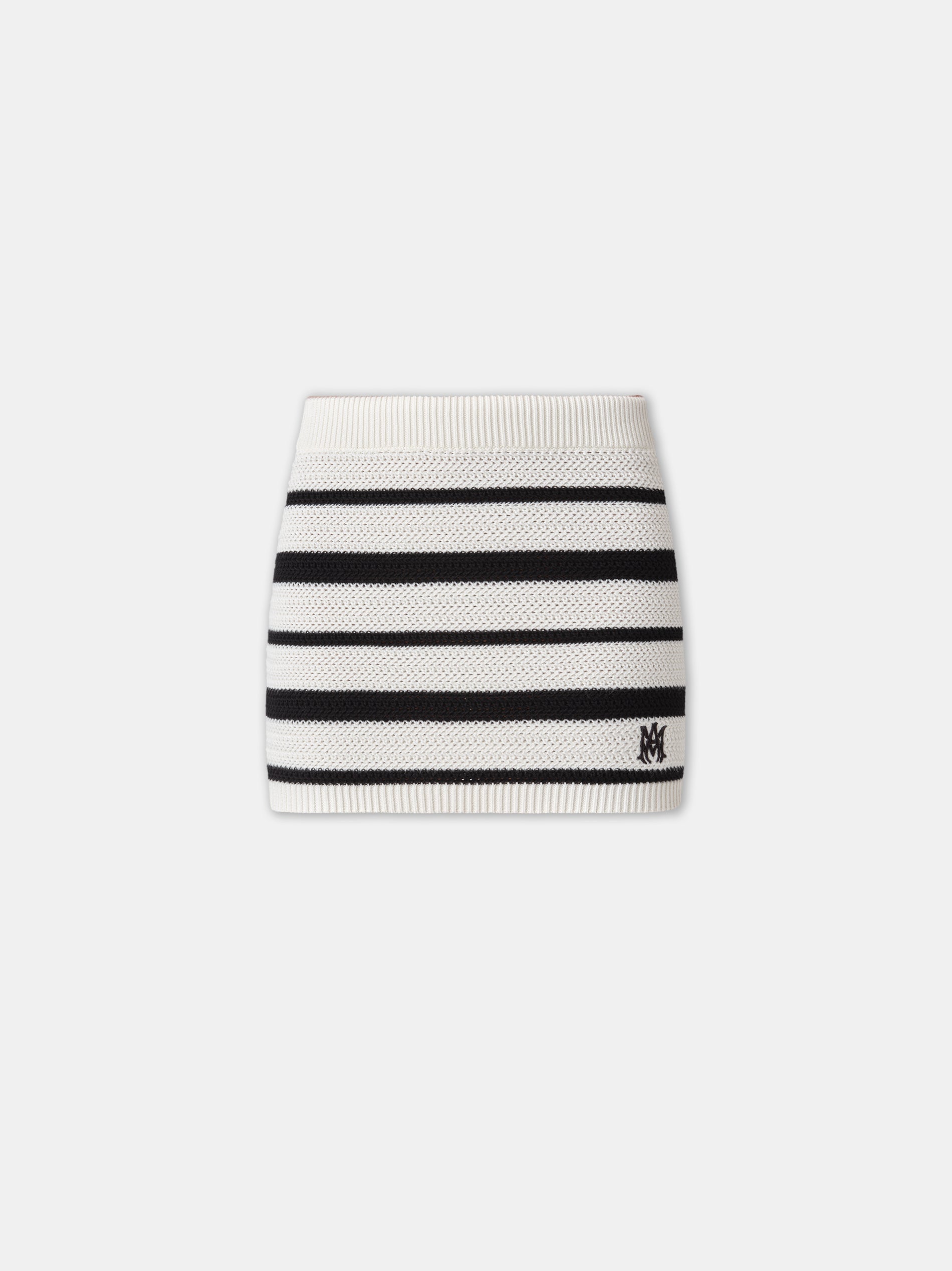 Ma Striped Mini Skirt - Black Alabaster | Amiri Great Deal