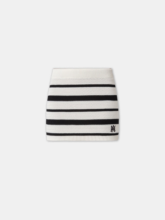 Ma Striped Mini Skirt - Black Alabaster | Amiri Great Deal