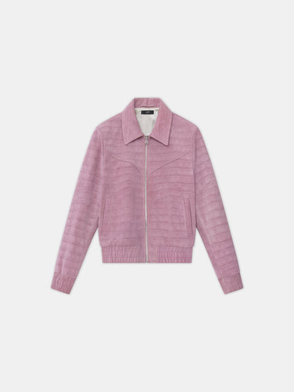 Croc Suede Western Jacket - Dusk | Amiri Featured