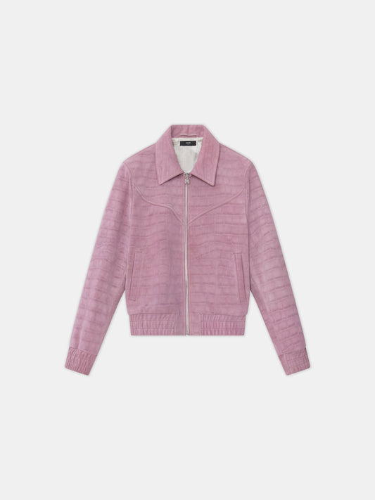 Croc Suede Western Jacket - Dusk | Amiri Featured