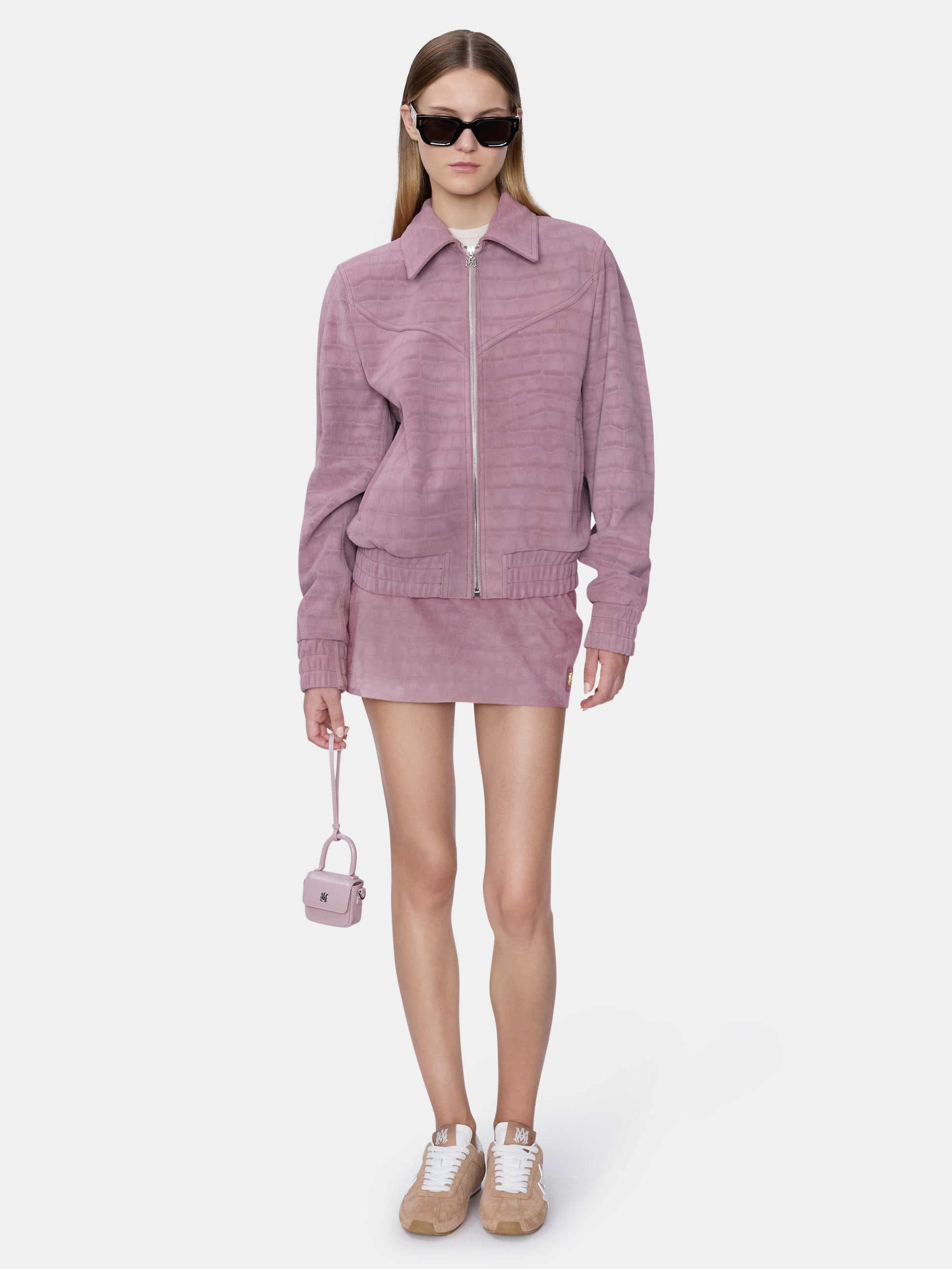 Croc Suede Western Jacket - Dusk | Amiri Featured