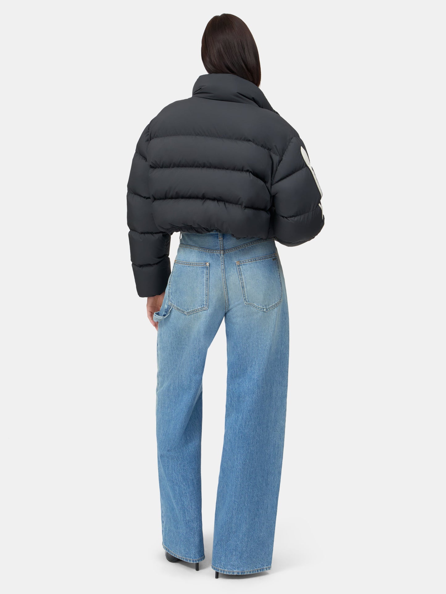Bones Cropped Down Jacket - Black | Amiri Popular Choice