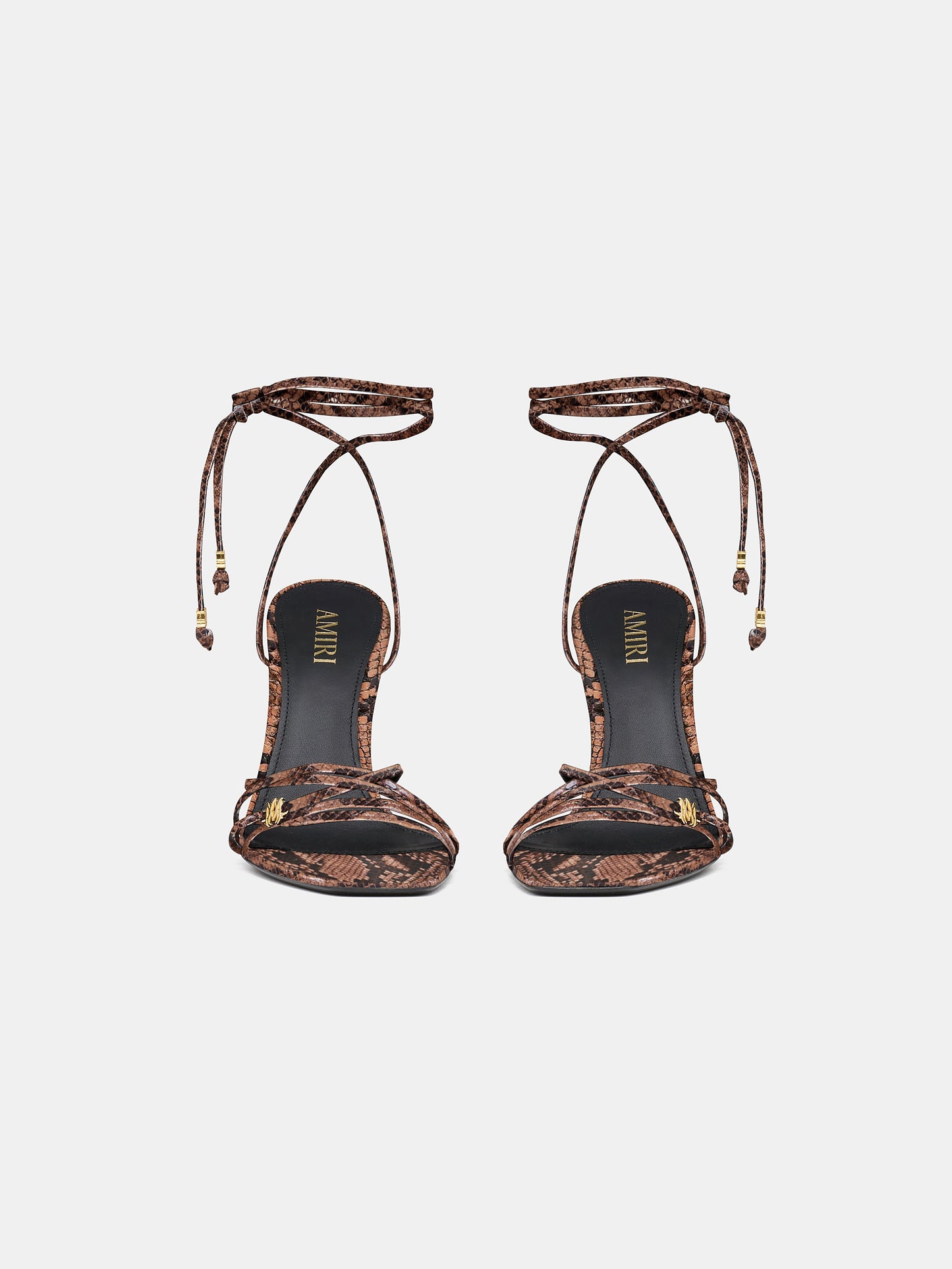 Snake Ma Heeled Sandal - Brown | Amiri Great Deal