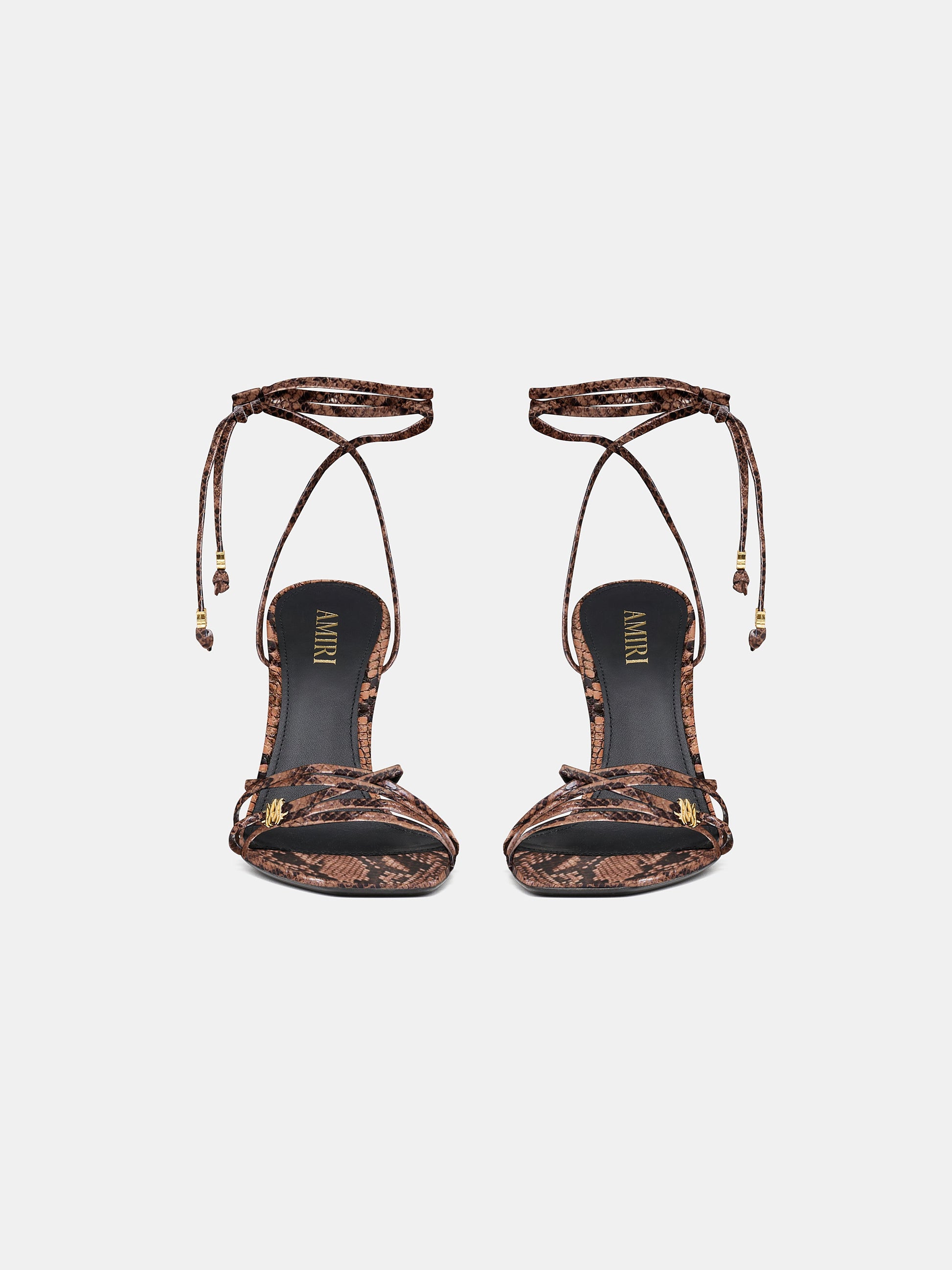 Snake Ma Heeled Sandal - Brown | Amiri Great Deal