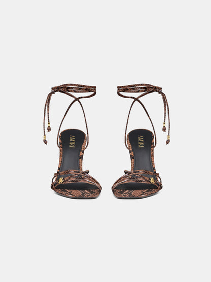 Snake Ma Heeled Sandal - Brown | Amiri Great Deal