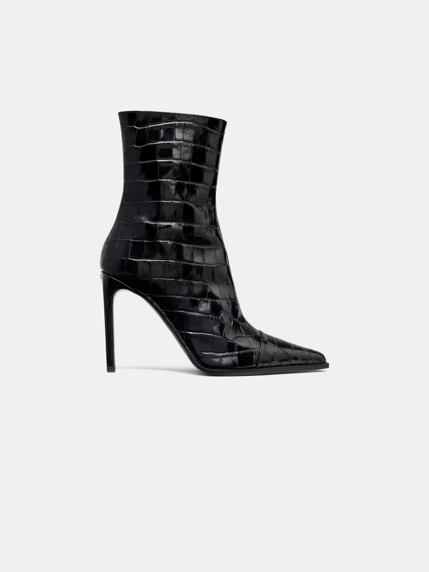 Croc Debossed Ma Stiletto Boot - Black | Amiri Featured