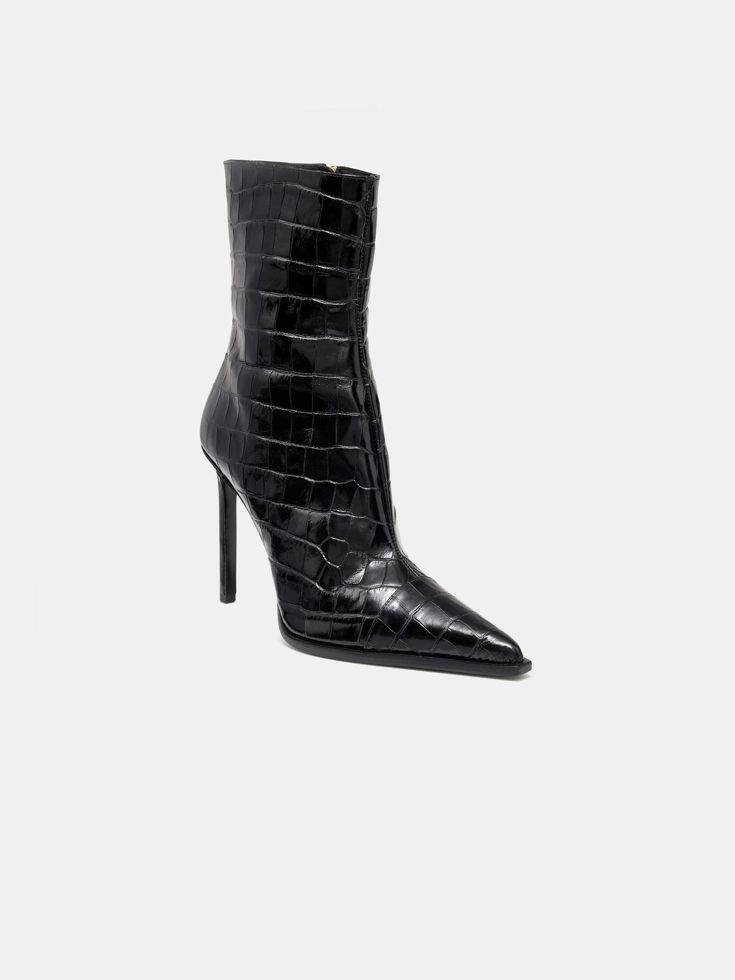 Croc Debossed Ma Stiletto Boot - Black | Amiri Featured