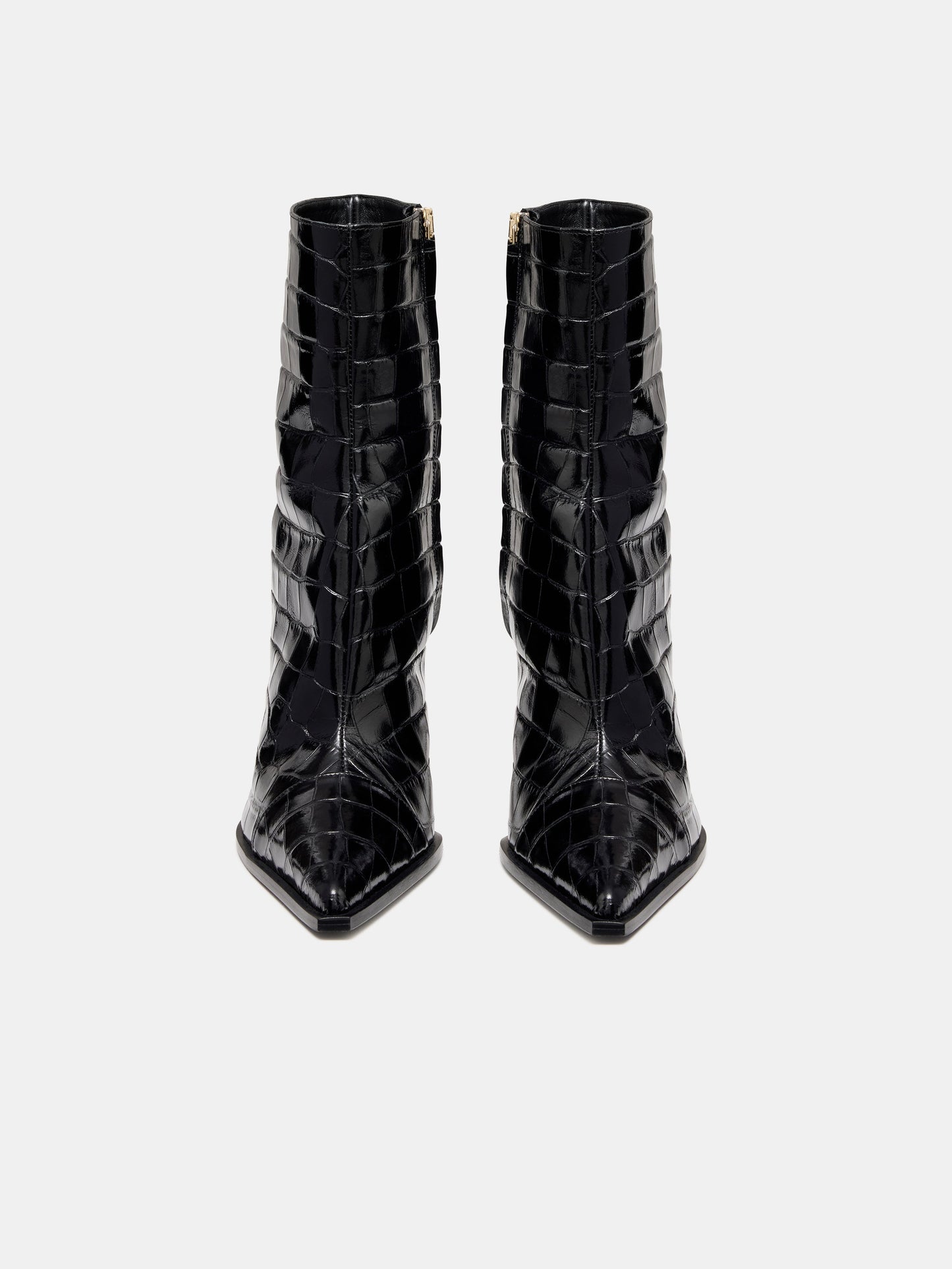 Croc Debossed Ma Stiletto Boot - Black | Amiri Featured