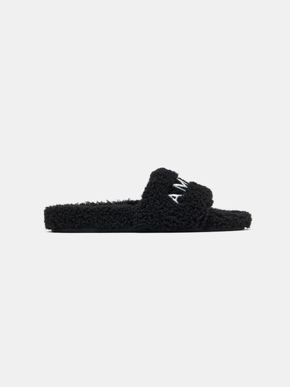 Amiri Shearling Slide - Black | Amiri Best Seller