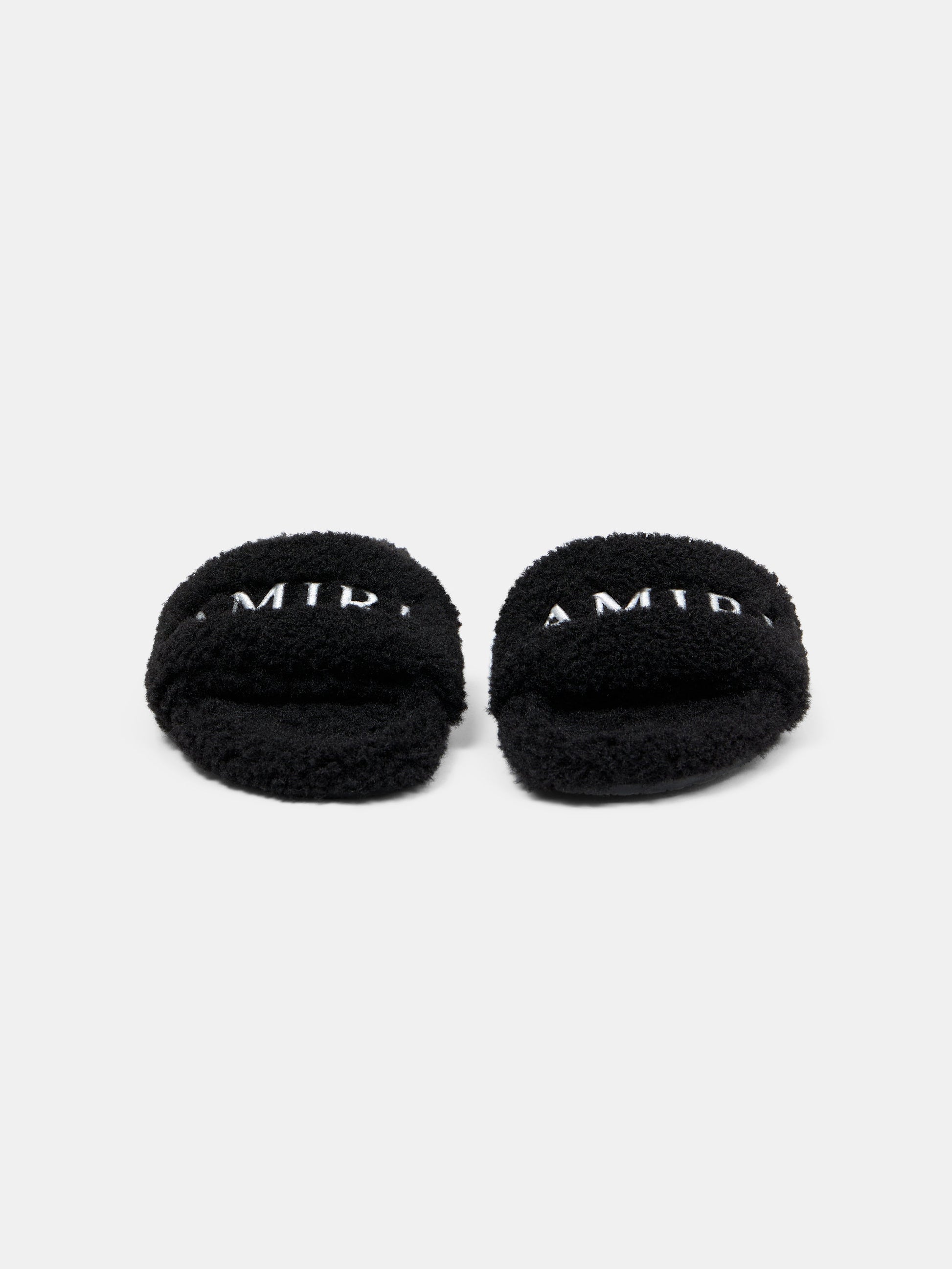 Amiri Shearling Slide - Black | Amiri Best Seller