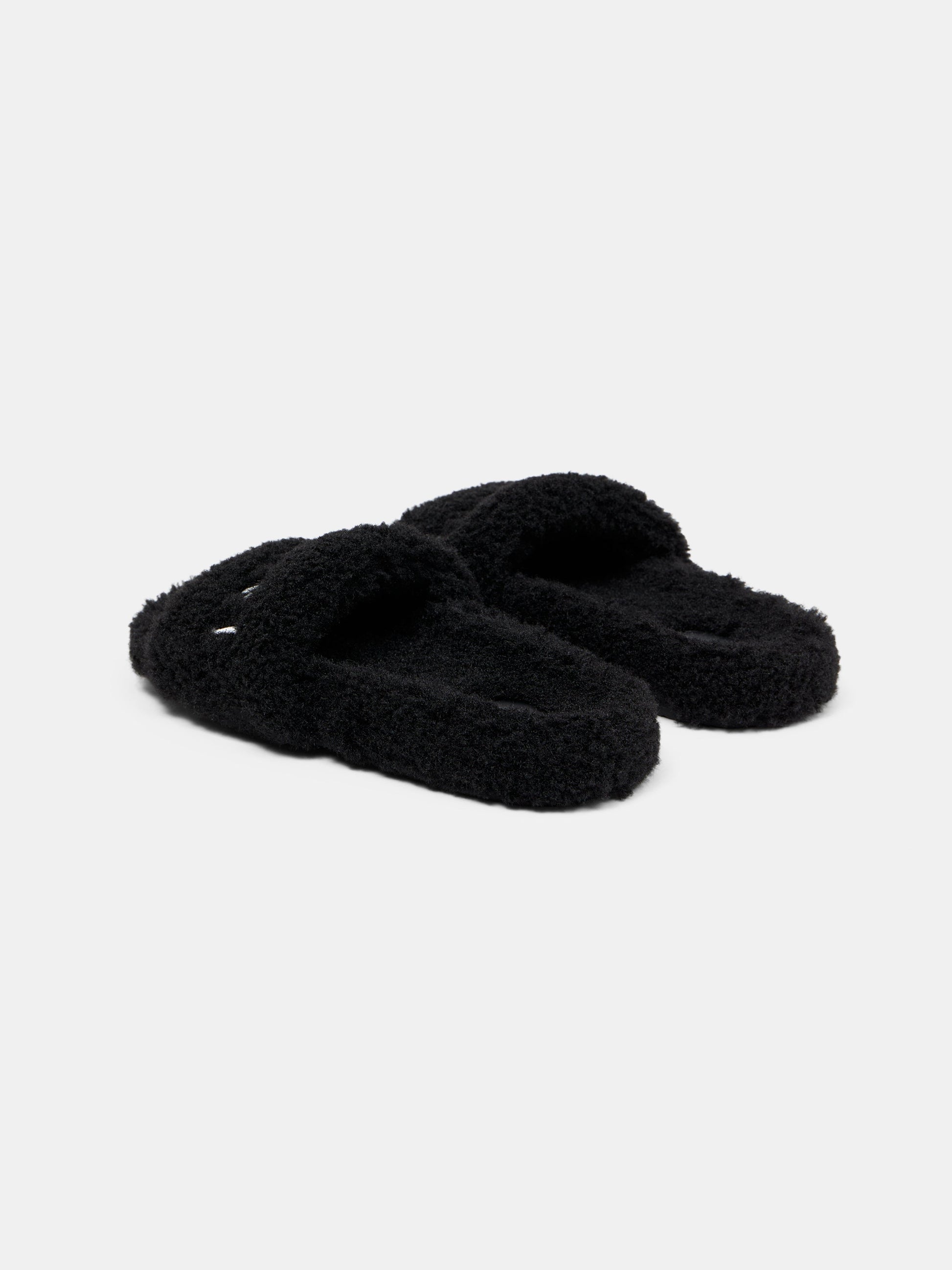 Amiri Shearling Slide - Black | Amiri Best Seller
