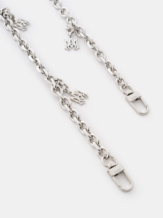 Womens'S Chain Strap With Ma Pendant - Nickel | Amiri Popular Choice