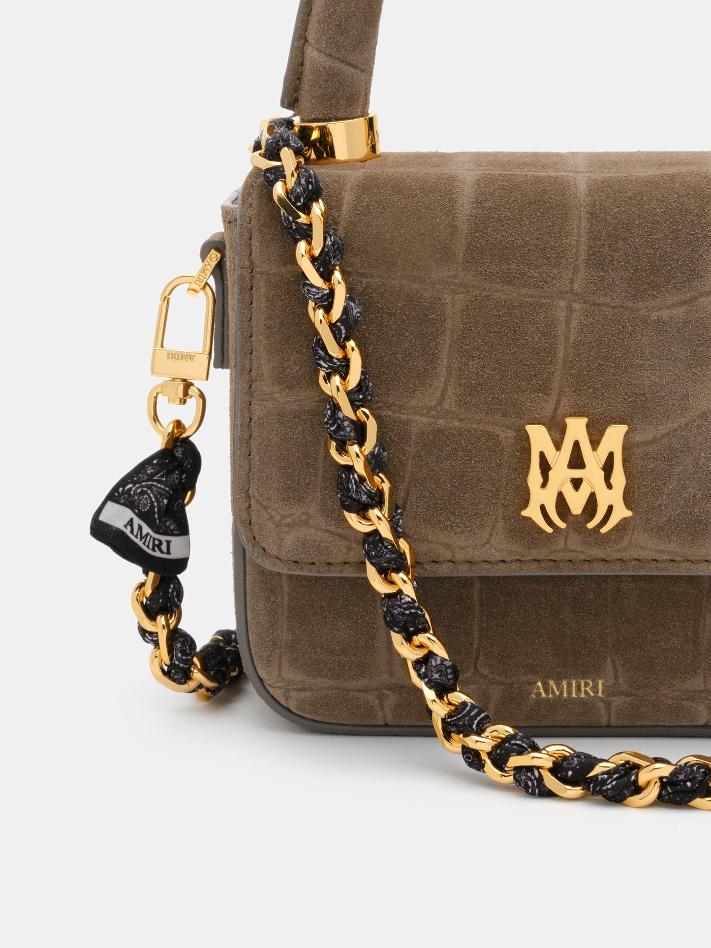 Bandana Silk Chain Strap - Black Gold | Amiri Best Seller