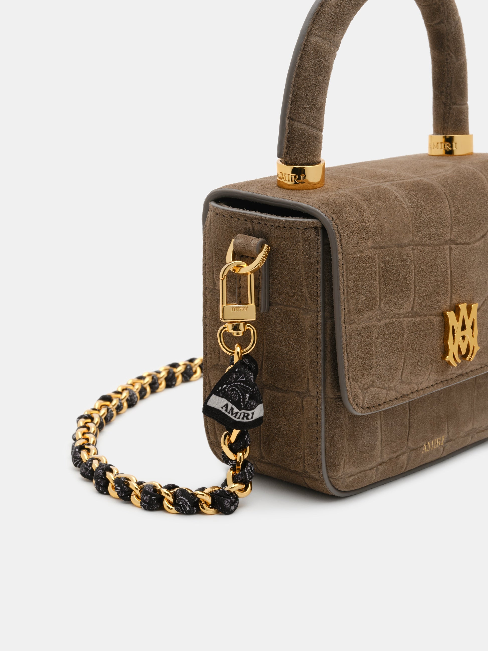 Bandana Silk Chain Strap - Black Gold | Amiri Best Seller