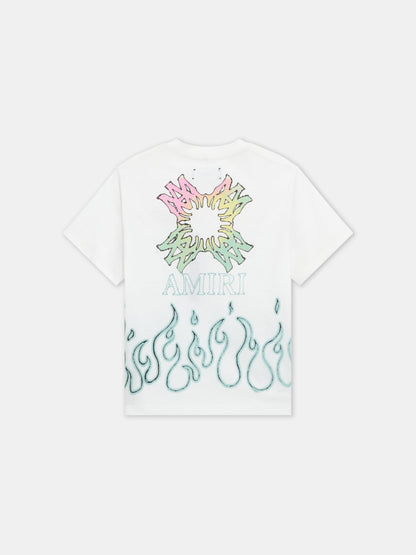 Ma Quad Flames Oversized Tee - Ivory | Amiri Special Offer