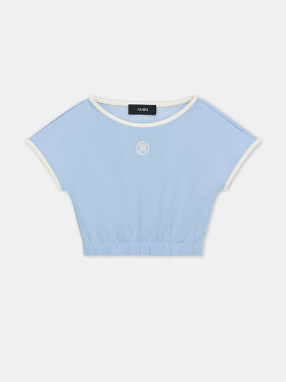 Round Ma Short Sleeve Top - Skyline Blue | Amiri Popular Choice