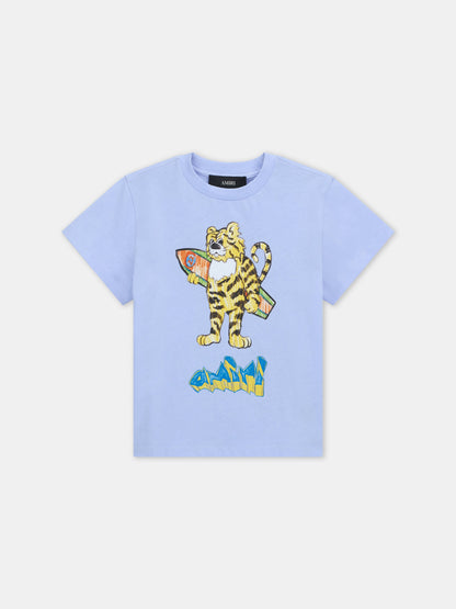 Amiri Tiger Tee - Skyline Blue | Amiri Sale