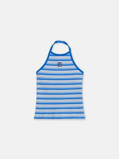 Ma Striped Top - Blue | Amiri Online