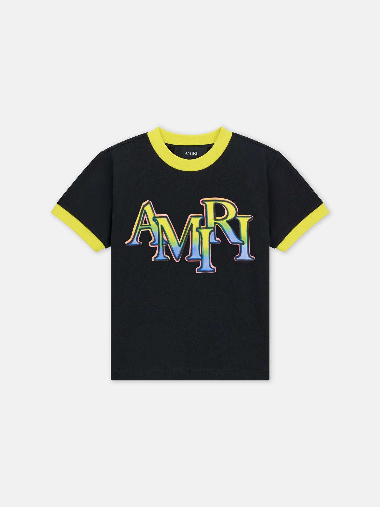 Amiri Staggered Ringer Tee - Black | Amiri Special Offer
