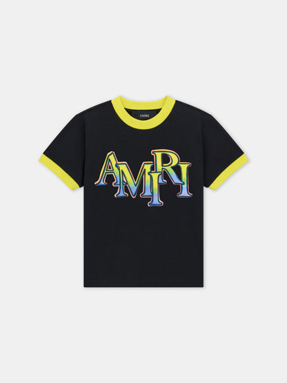Amiri Staggered Ringer Tee - Black | Amiri Special Offer