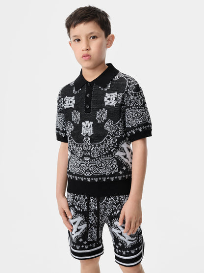 Bandana Polo - Black | Amiri Affordable