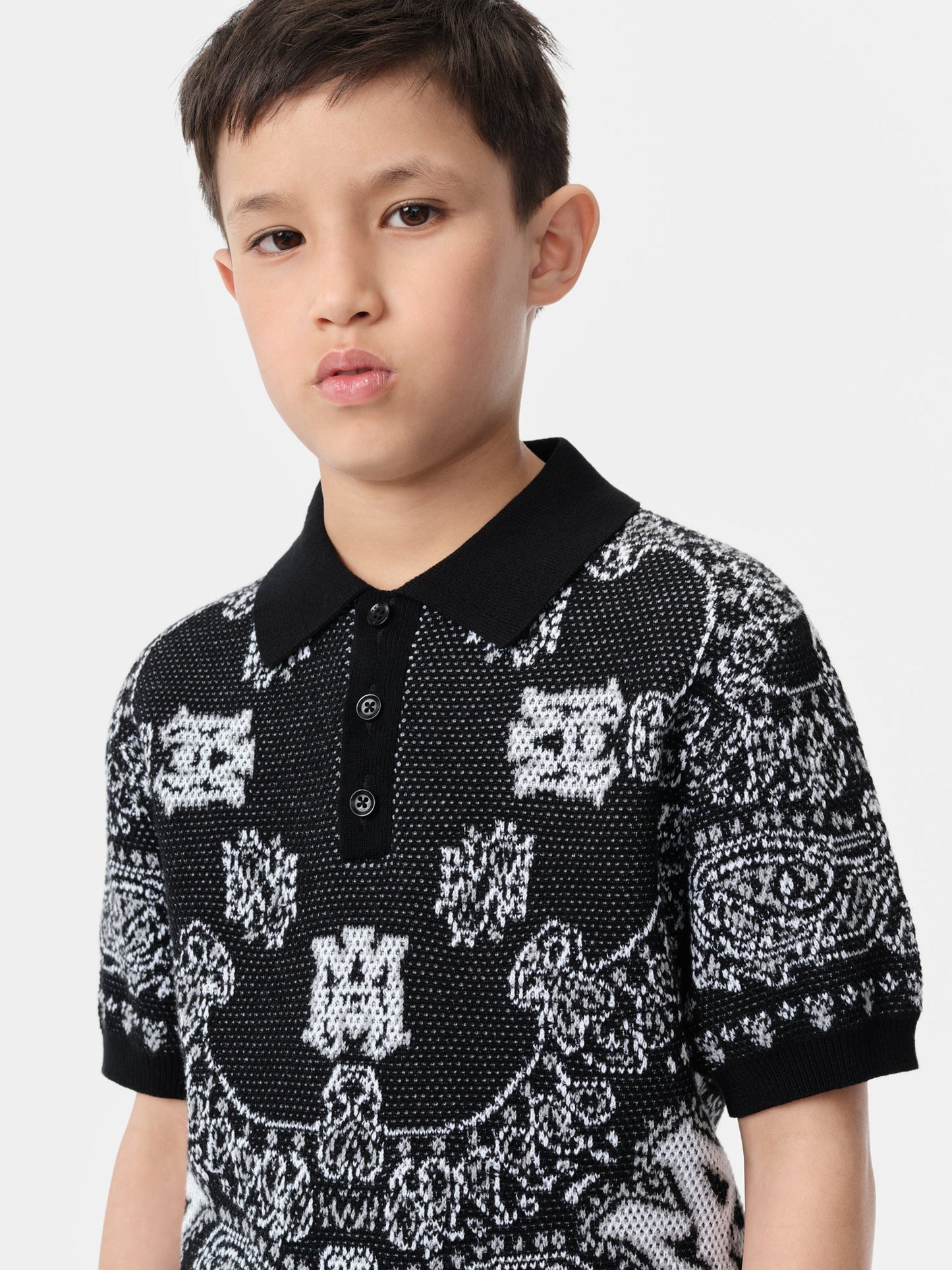 Bandana Polo - Black | Amiri Affordable