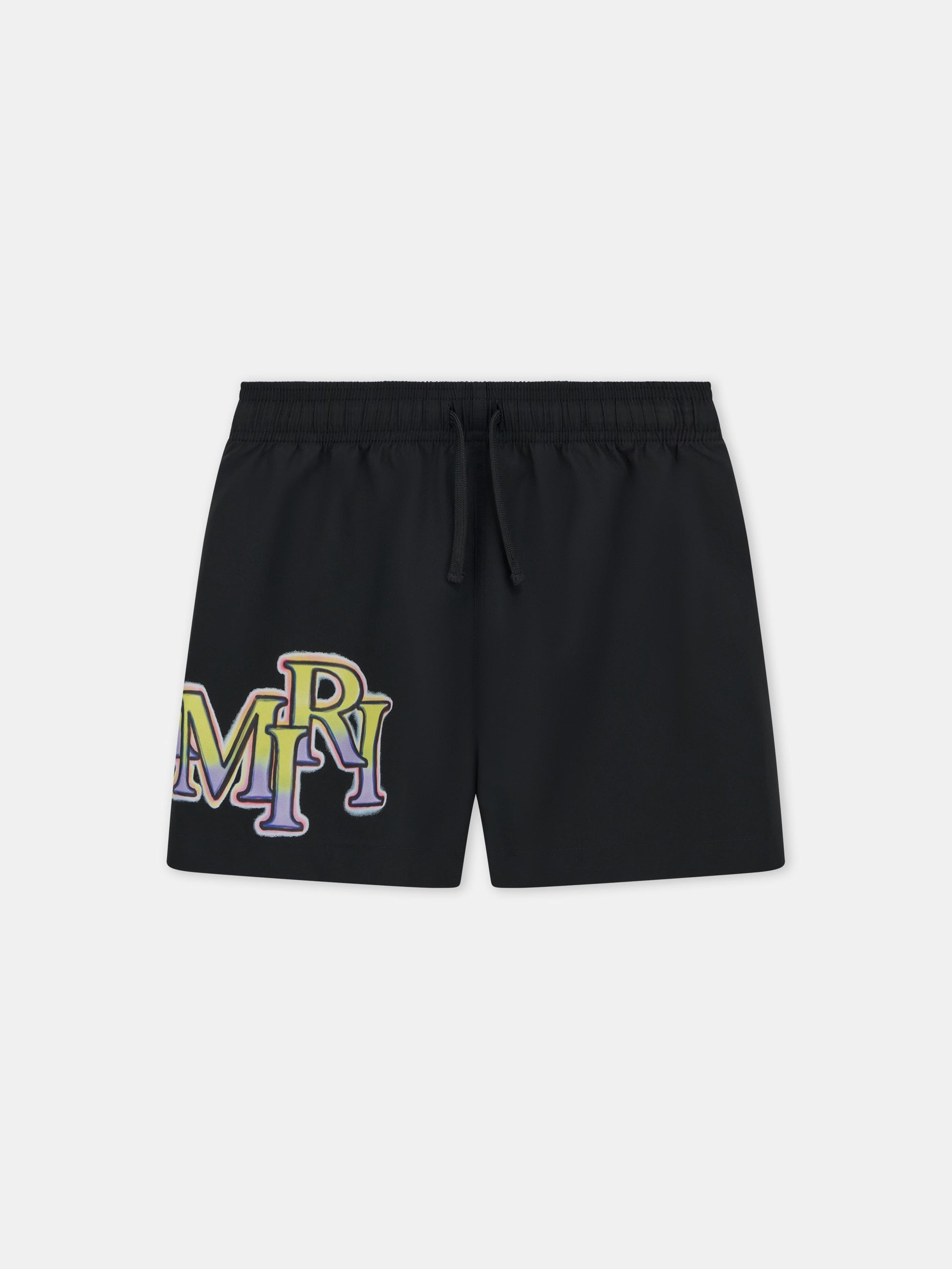Staggered Swim Short - Black | Amiri Special Offer