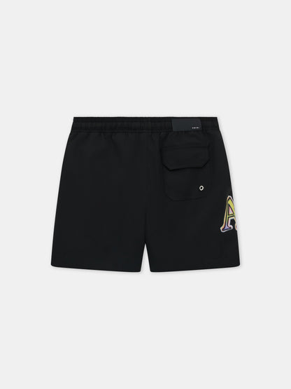 Staggered Swim Short - Black | Amiri Special Offer