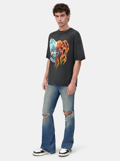Spliced Oversized Tee - Black | Amiri Sale