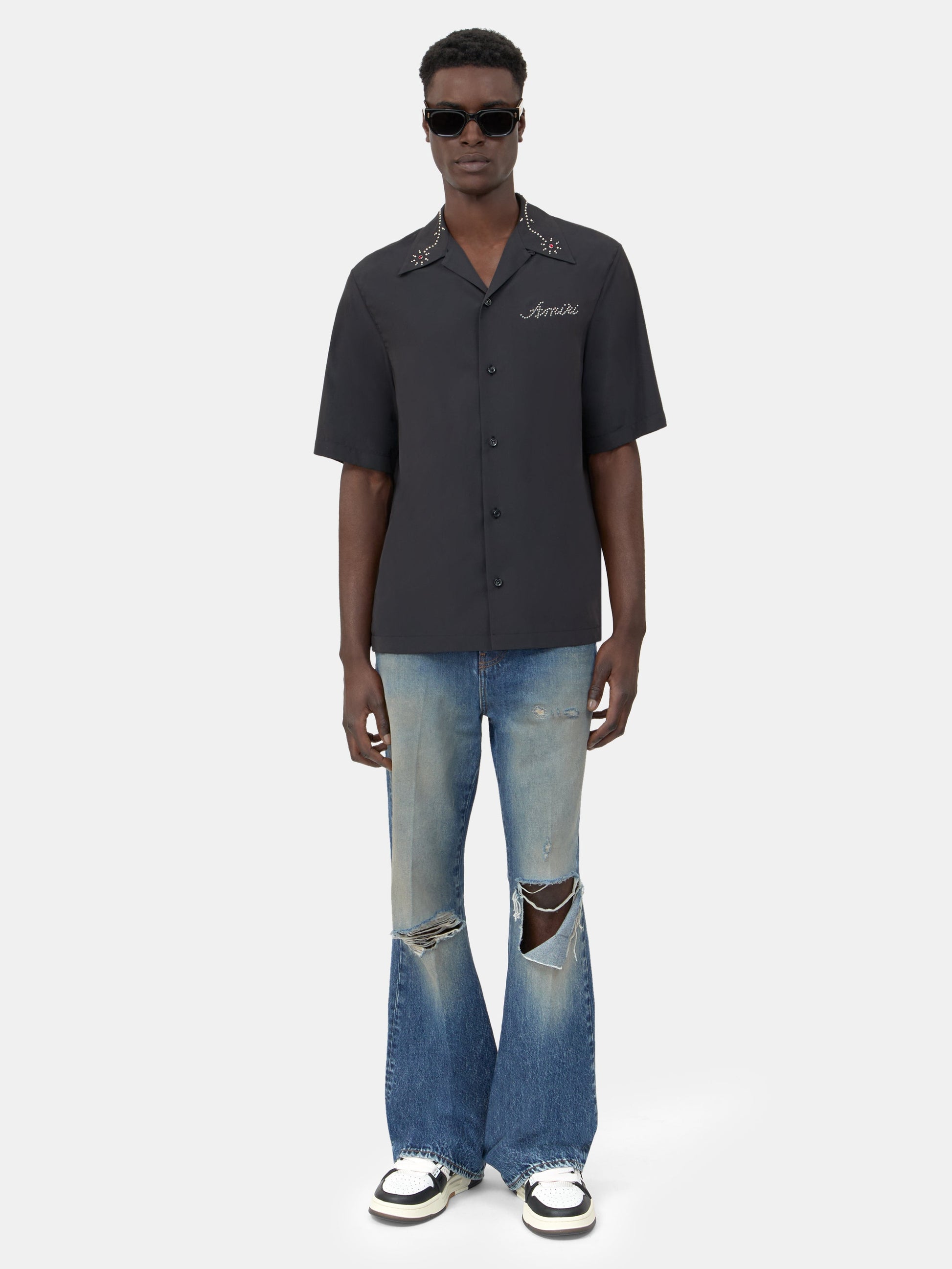 Slashed Boot Cut Jean - Denim Lapis | Amiri Great Deal