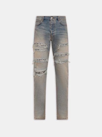 Amiri Snake Stud Slim Jean - Antique Indigo | Amiri Featured