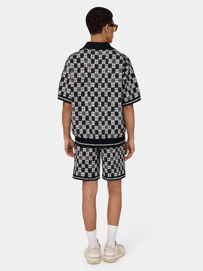 Chateau Crest Short - Black | Amiri Online