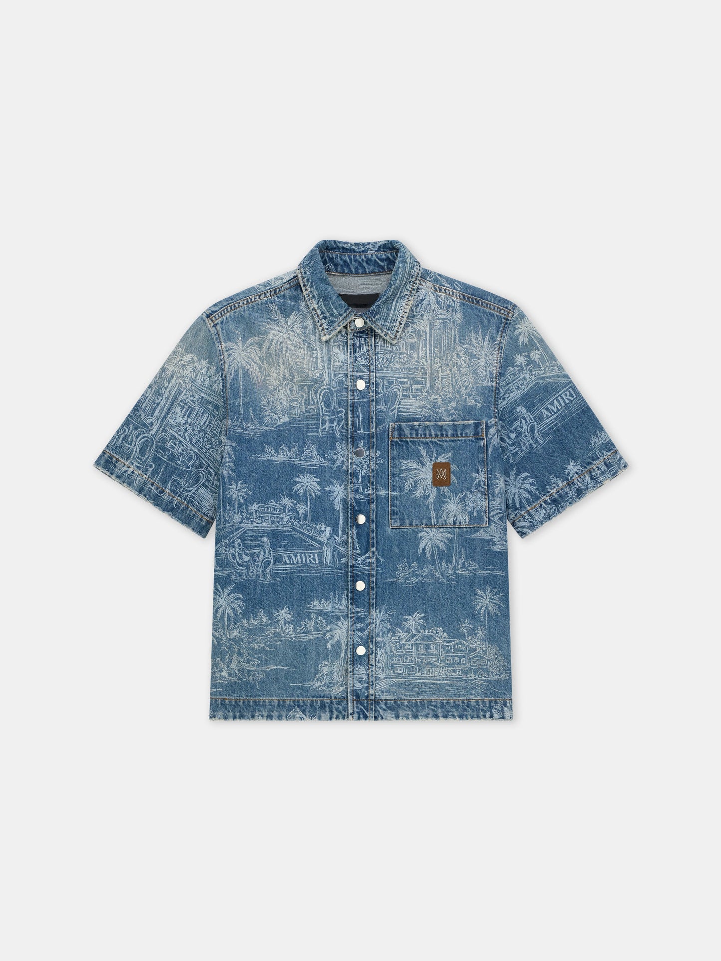 Chateau Palms Denim Shirt - Harbor Indigo | Amiri Value