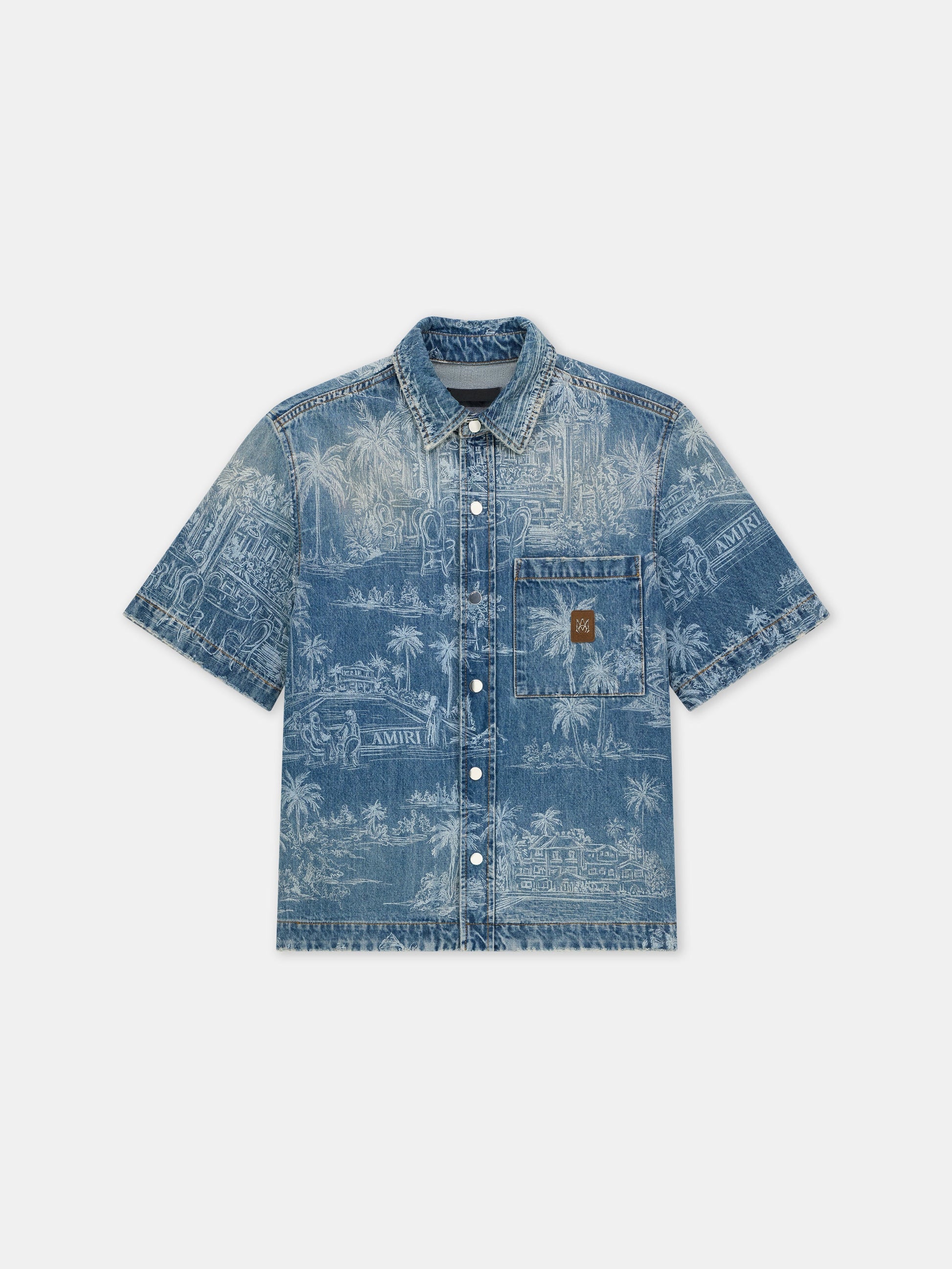 Chateau Palms Denim Shirt - Harbor Indigo | Amiri Value