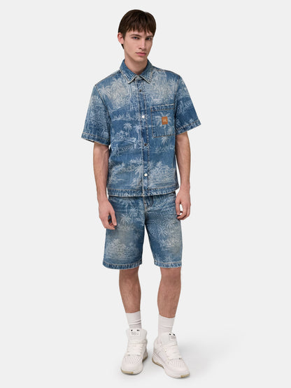 Chateau Palms Denim Shirt - Harbor Indigo | Amiri Value