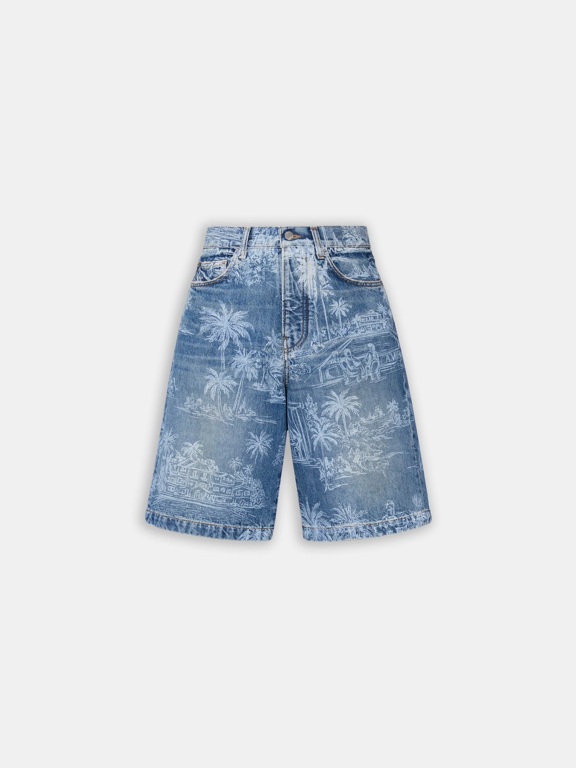 Chateau Palms Denim Short - Harbor Indigo | Amiri Affordable