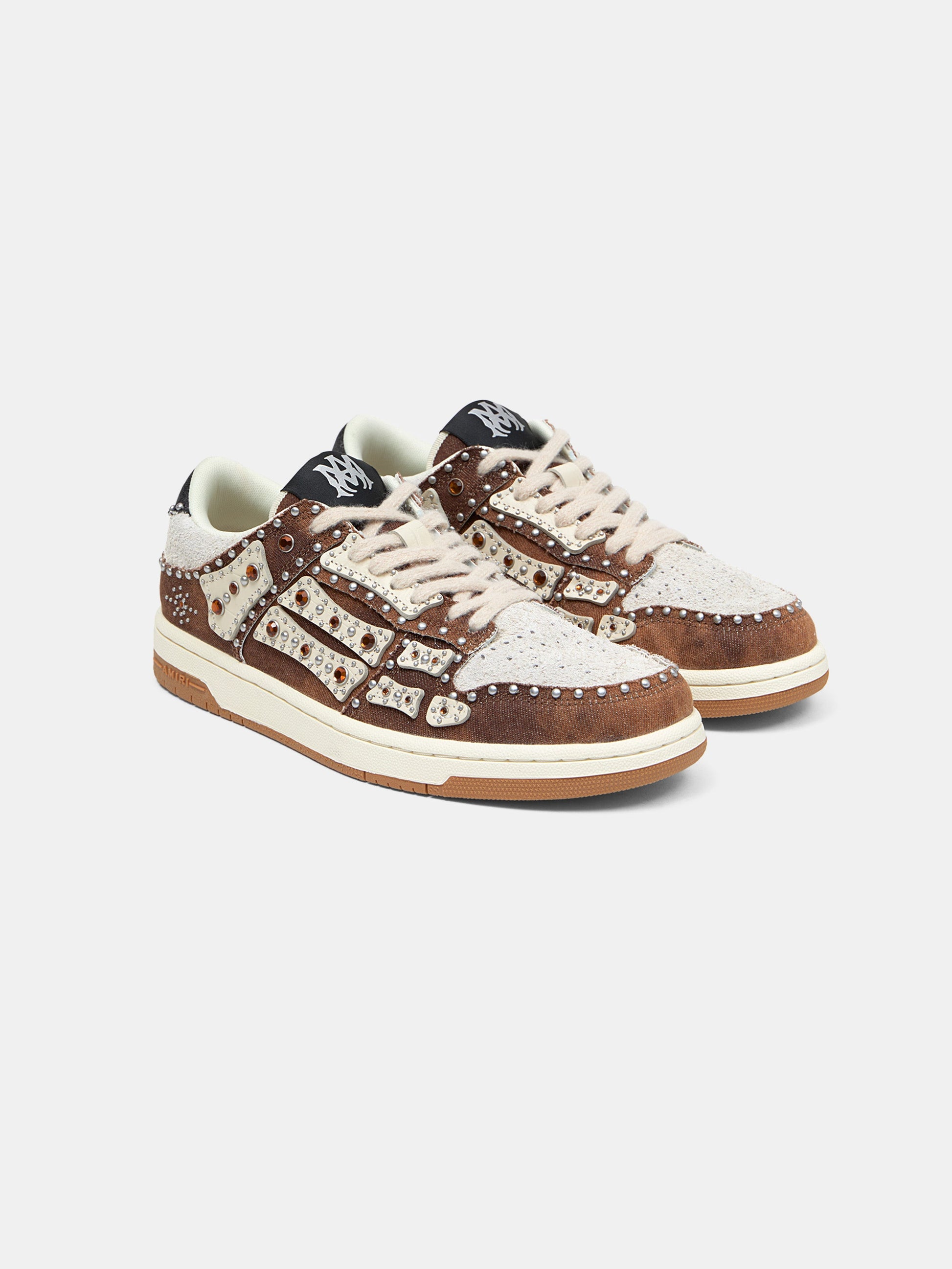 Stud Skel Top Low - Dark Brown | Amiri Online