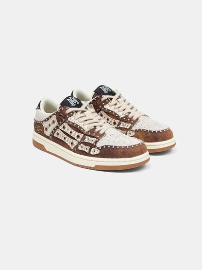 Stud Skel Top Low - Dark Brown | Amiri Online