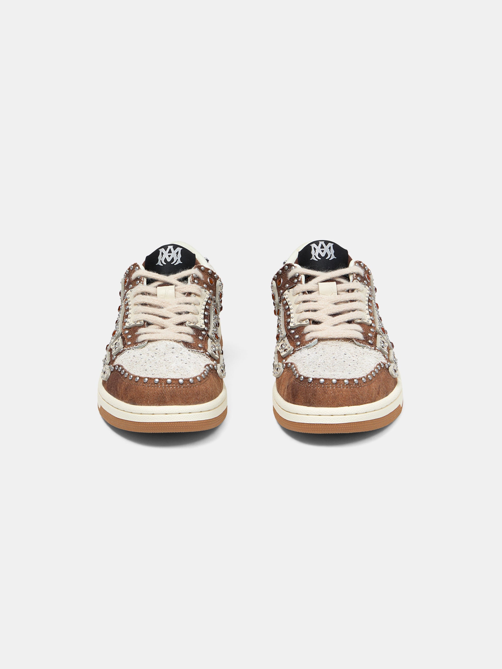 Stud Skel Top Low - Dark Brown | Amiri Online